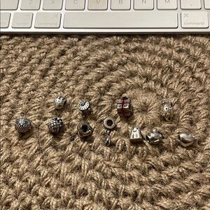 Pandora sterling Silver charm Set 11pcs